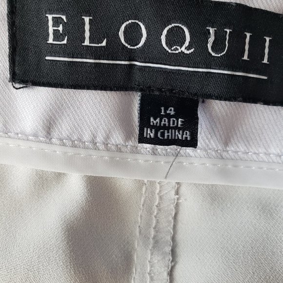 Eloquii Wide Leg Ombre Prism Satin Pants - Picture 4 of 9